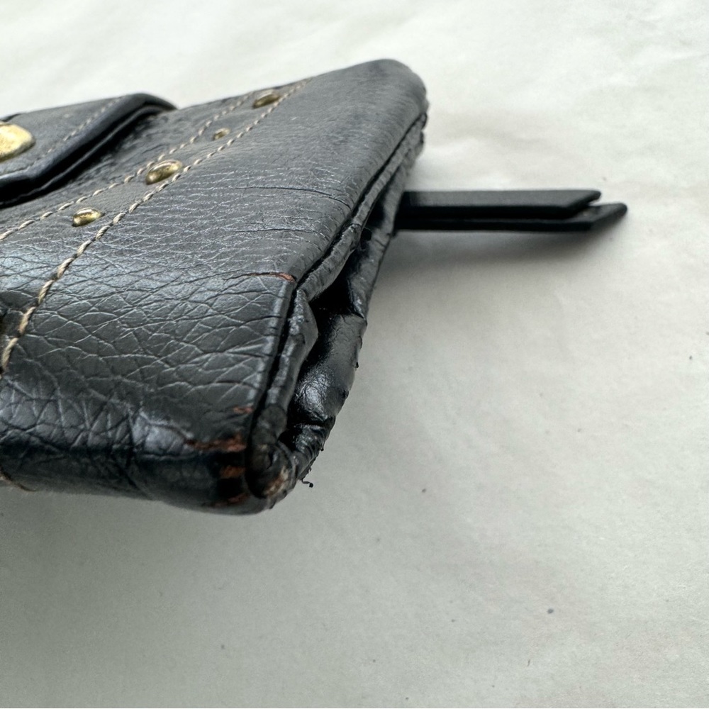 Relic Black Floral Tooled Leather Checkbook Wallet Boho - Picture 6 of 11
